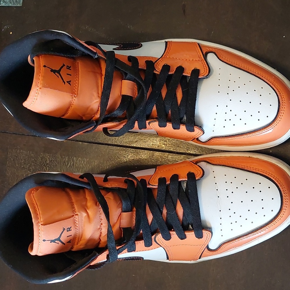 Nike Jordan 1 Mid Se Turf Orange/Black Men's 11 - Picture 5 of 12